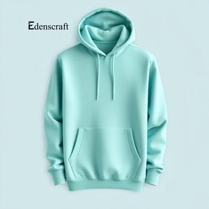 Sudadera con Capucha para Hombre, Otoño, Color Sólido, Ecológica, Transpirable, Tejido Liso Teñido, Felpa Suave, Diseño con Bolsillo y Cordón Ajustable - Product Image 1