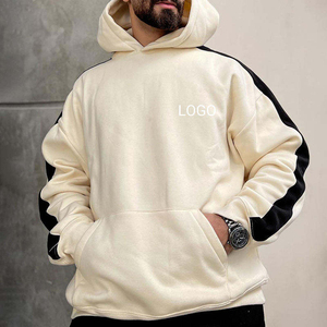 2025 personnalisé OEM survêtement tenues deux pièces polaire Slim Fit survêtements pour hommes côté rayures Gym survêtement pour hommes - Product Image 4