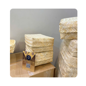 ตะกร้าหวายไม้ไผ่ทนทานอุปกรณ์เฟอร์นิเจอร์ปรับแต่งได้ - Product Image 1