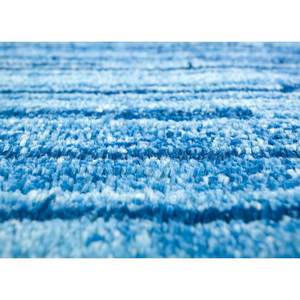 พรมขนสัตว์ถักมือสีน้ำเงิน Nuray ขนาด 9x12 ฟุต ลายทางสไตล์โอเรียนทอล สำหรับบ้าน ทำมือคุณภาพสูง รูปทรงสี่เหลี่ยมผืนผ้า สำหรับห้องนอน ห้องนั่งเล่น สำหรับวัยรุ่น-Pae-929 - Product Image 3