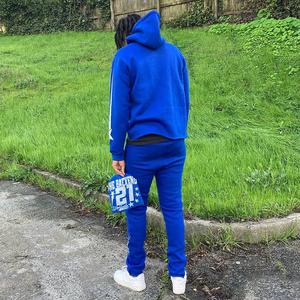 OEM Wholesale Unisex Custom Two-Piece Winter Tracksuit Set Breathable Printed Cotton <b>Polyester</b> <b>Jogger</b> Sweat Suit Rhinestone - Product Image 2