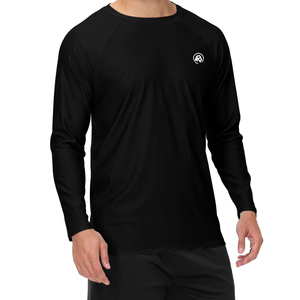 ชุดออกกำลังกายแขนยาวสำหรับผู้ชายผ้าสแปนเด็กซ์แห้งเร็วพิมพ์ลาย - Product Image 1