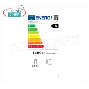 Vitrine de présentation de pâtisserie électrique ventilée à 4 côtés - Plage de température de -2/+15°C - 5 étagères - Modèle de classe A G-VGP420TN pour utilisation en boulangerie - Product Image 2