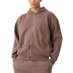 เสื้อฮู้ดซิปผ้าฟลีซฟอกสีสไตล์ยูนิเซ็กซ์ ขายดีประจำปี 2025 ไซส์พลัส ปักลาย ทรงโอเวอร์ไซส์ แห้งเร็ว ระบายอากาศได้ดี - Product Image 1