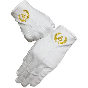 wholesale masonic <b>gloves</b> Freemason Masonic Royal and Select Mason <b>Dress</b> <b>Gloves</b> custom design masonic <b>gloves</b> - Product Image 5
