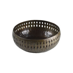 Vajilla de interior Diseño de decoración Jarra de cera redondeada Portavelas con metal sólido para festividades de Navidad - Product Image 1