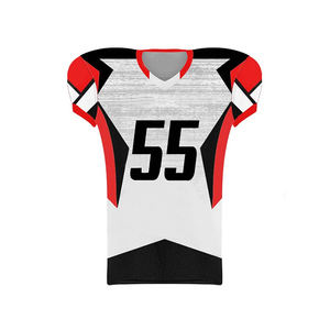 High Quality Custom Designed American <b>Football</b> Uniforms Short Sleeve Anti-Bacterial 100% Polyester <b>Cheap</b> Price - Product Image 2