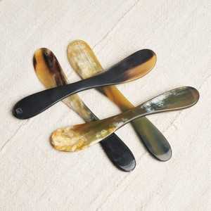 Juego de cubiertos de calidad para restaurante de diseño clásico de la mejor calidad, bandeja de cuchara para servir cuerno de búfalo de buey Natural para cocina, fiesta de té - Product Image 1