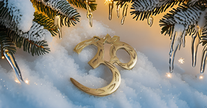 Escultura de pared de latón Art Deco hecha a mano, símbolo sagrado Om para decoración del hogar para SALA DE Yoga, meditación, decoración de pared elegante para moderna - Product Image 3