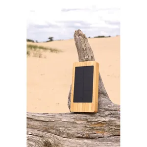 Batterie solaire écologique 10 000 mAh en bambou pour la promotion - Product Image 4