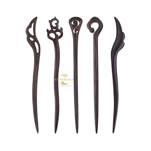 Bâtonnet à cheveux en bois écologique, fait à la main à partir de bois naturel, outil traditionnel de coiffure - Product Image 6