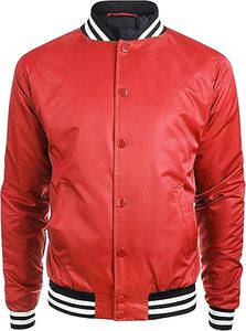 Chaqueta universitaria clásica de nailon, ropa de calle bordada personalizada, prendas de vestir exteriores para marcas de ropa y boutique de moda al por mayor - Product Image 3