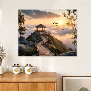 Décoration murale personnalisée en bois rectangulaire style Art Déco, cadre photo personnalisé, décoration murale moderne pour salon - Product Image 2