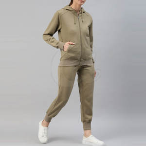 Chándal de algodón hecho a medida para mujer, estilo único, Color sólido, hasta el tobillo, ropa de invierno informal, disponibilidad a granel - Product Image 3