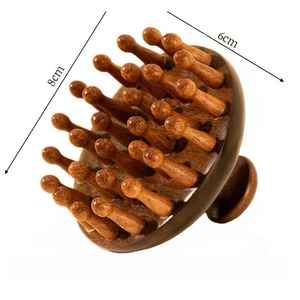 Professional Quality Wooden <b>Massage</b> Comb Natural Wood Wide Tooth Hair Detangling <b>Scalp</b> Care Comb - Product Image 6