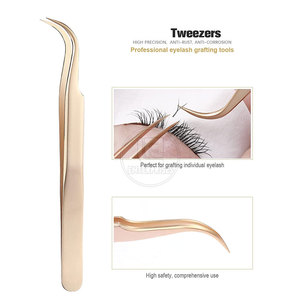 Pinces à épiler pour extensions de cils en acier inoxydable à pointe pointue de qualité supérieure, vente en gros OEM - Product Image 6