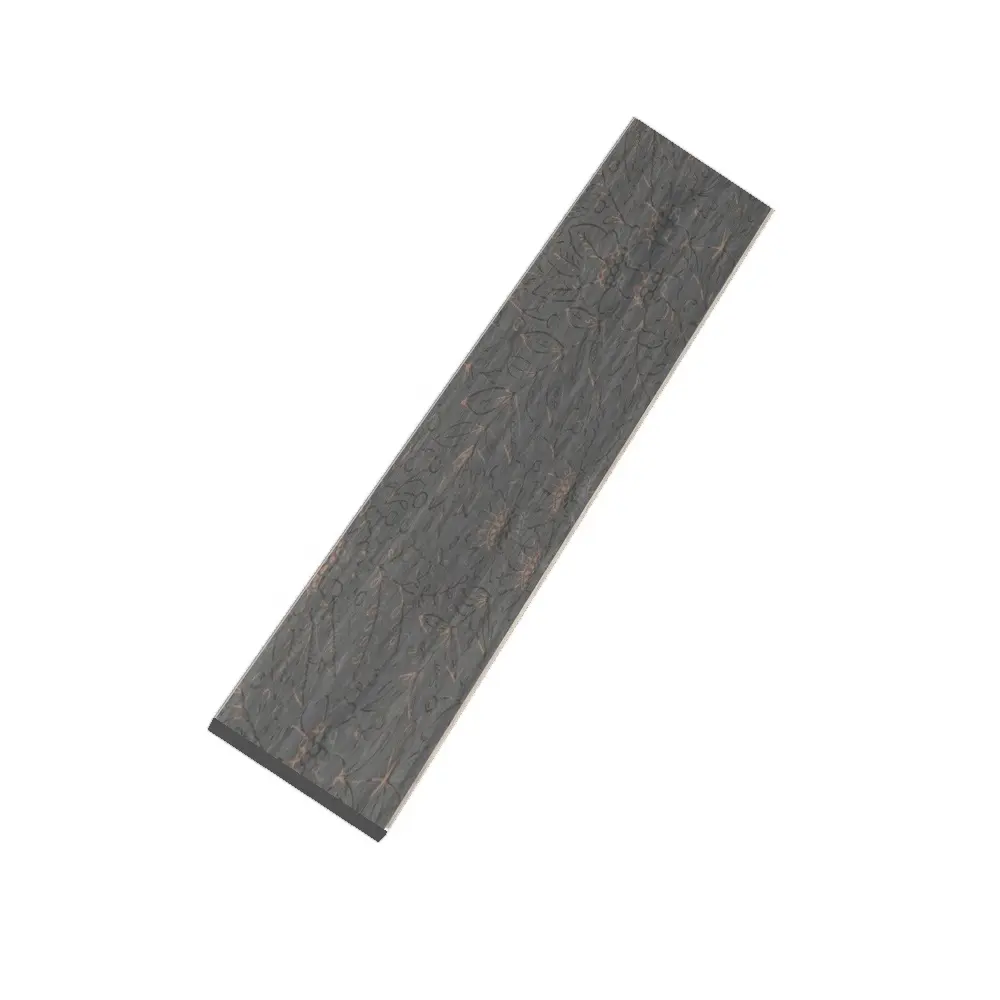 Sólido Estilo Moderno preto Cor Stair Case Tiles com Dimensão 200*1200mm Metallic OEM Wall Plancas de madeira resistentes a ácidos