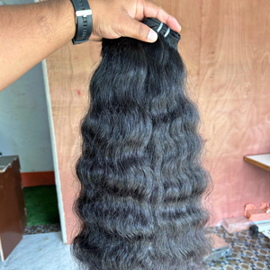 Extensión de cabello indio Remy, cabello de trama de un solo donante, uno extraído de donante, trama de cabello humano de alta calidad - Product Image 1