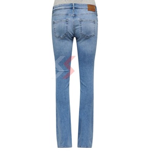 2025 Ladies High <b>Waist</b> Stretchy Denim <b>Jeans</b> High Quality Cotton Solid Pattern Pocket <b>Woman's</b> Casual Skinny Pants Straight Style - Product Image 4