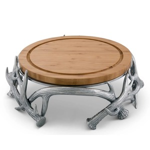 Support à gâteau en bois et résine support à dessert décoratif élégant pour fête d'anniversaire de mariage et utilisation de cuisine à domicile moderne d'Inde - Product Image 1