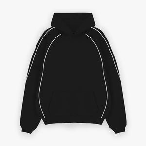 Sweat-shirt à capuche pour homme, 100% coton de haute qualité, lourd, hiver, logo personnalisé, coupe classique, poche, 400g - Product Image 1