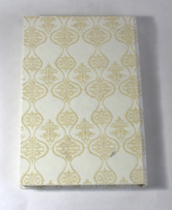 สมุดโน้ตทำมือสีครีม กระดาษรีไซเคิลผ้าฝ้าย ขนาด A5 ปกแข็งพิมพ์ลายกำมะหยี่ สมุดโน้ตสีครีมสำหรับวาดภาพ - Product Image 4