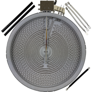 เตาไฟฟ้าสแตนเลสแบบแผ่นความร้อน 2500/1200W ทนความร้อนสำหรับทำอาหารในครัวเรือน 316555800 - Product Image 1