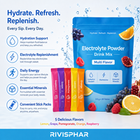Poudre Énergisante Électrolytique Végane Sans OGM Saveur Framboise Bleue Sans Sucre Sans OGM 10g Protéines Pour Adultes