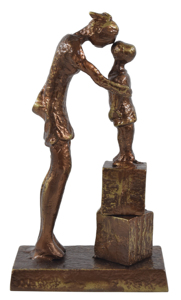 รูปปั้นโลหะอลูมิเนียมแนวตั้งแบบแฮนด์เมดรูปปั้นบนโต๊ะสำหรับตกแต่งบ้านโรงแรมสำนักงานขายส่งเล่นในครอบครัว - Product Image 4