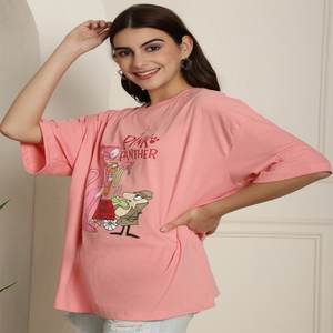 Camiseta de gran tamaño, envío directo, camisetas con estampado gráfico personalizado, camiseta para mujer, camiseta con logotipo OEM, camiseta de diseño personalizado para mujer - Product Image 1