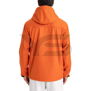 Men's Casual Winter Softshell Jacket with <b>Stand</b> Collar Front Logo Zipper Closure OEM Service Available with Multi-Color Option - Product Image 4