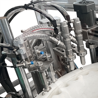 Machine de remplissage automatique de petits bocaux en verre Machine de capsulage remplissante de lavage de bouteilles en plastique