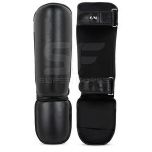 Protège-tibias de boxe avec forme ergonomique et rembourrage renforcé pour la stabilité Protège-tibias de boxe en PU durables - Product Image 2