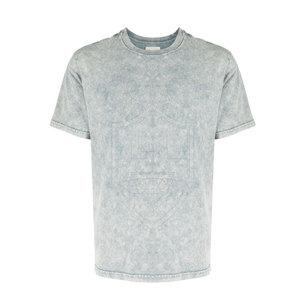 Vente chaude Hommes Solid Print Acid Wash T-shirts Respirant Street Wear avec Tissu Tricoté Léger Longue Longueur pour Fitness - Product Image 1
