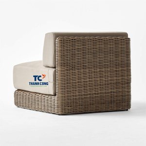 Silla Maylin de ratán para exteriores sin brazos, asientos duraderos y elegantes para espacios al aire libre - Product Image 2