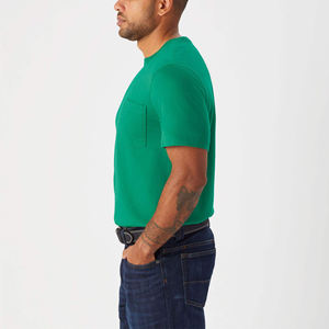 OEM Custom Manufacturer Affordable and Stylish <b>Mens</b> Crewneck <b>Pocket</b> <b>t</b> <b>Shirt</b> for Everyday Casual Wear - Product Image 3