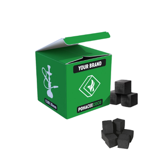 Carbón de Cáscara de Coco de Alta Densidad para Hookah, Larga Duración, Venta al Por Mayor Directo de Fábrica, Fórmula Privada - Product Image 1