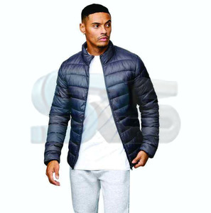 Chaqueta acolchada para hombre, abrigo de burbujas por sublimación, diseño personalizado, tela de lona, chaqueta de invierno de calle alta, elegante, ajustada, cálida para exteriores - Product Image 4