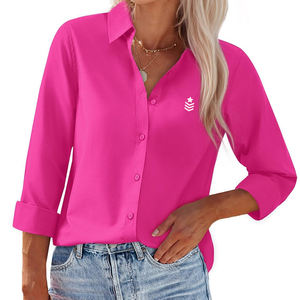 Camisa de punto con cuello vuelto para mujer de alta calidad Nueva moda para ocasiones de oficina Último diseño a la venta - Product Image 1