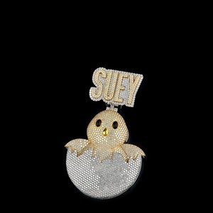 Custom Bail Raised Letter Pendant <b>Solid</b> 925 Sterling <b>Silver</b> Real Gold Plated Hip Hop Logo Pendant for <b>Necklace</b> Jewelry - Product Image 4