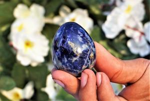Vente en gros Oeufs en pierre de cristal Reiki Sodalite naturelle polie Maison Kit d'agate Alfazal pour pierres de poche Reiki Autres objets artisanaux en cristal - Product Image 3