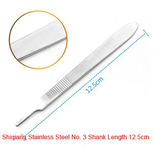 Pinza para Mango de Bisturí Quirúrgico QNQ de la Mejor Calidad, Acero Inoxidable, Hecho a Mano, Calidad Premium, Instrumentos Quirúrgicos Básicos, Tamaños Personalizados - Product Image 3