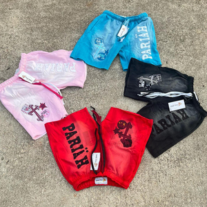 กางเกงขาสั้นเล่นกีฬาสั่งทำความหนา5.5นิ้วกระเป๋าผ้าโพลีเอสเตอร์สองชั้นพิมพ์ลายซับลิเมชันแบบลำลอง - Product Image 2