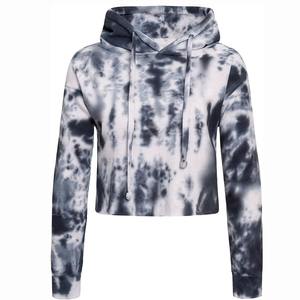 Women Cropped Down Shoulder <b>Hoodies</b> Premium Quality Fabric Cotton Fleece OEM Service ODM Design <b>Trendy</b> Hoodie Latest Design - Product Image 5