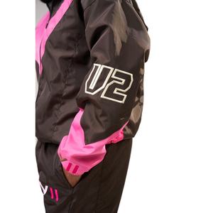 Conjunto Deportivo Informal Unisex de Dos Piezas con Cierre, Pantalones Deportivos y Sudadera con Capucha, 100% Nailon, Secado Rápido, Ligero - Product Image 4