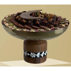 Bol à chocolat de forme ronde au design merveilleux en métal pour les mariages, les fêtes et autres célébrations - Product Image 3