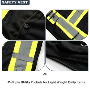 Chaleco de Seguridad Personalizable con Camiseta Reflectante Estilo Ropa de Trabajo Chaqueta de Poliéster y PVC con Malla y Logotipo Personalizable - Product Image 5