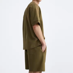 Ensemble short 2 pièces pour homme Polo mode été Ensemble décontracté manches courtes et short pour homme - Product Image 3