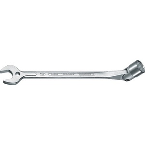 Clé à douille à fourche GEDORE 534, taille 13 mm, longueur 208 mm, avec embout de douille mobile, outil d'atelier - Product Image 1