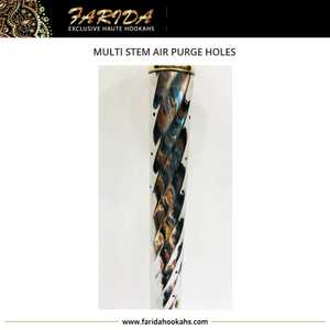 Set de Narguile de Acero Inoxidable Lacado de Alta Calidad, Estilo Egipcio de Lujo, Personalizado, con Múltiples Orificios, Tipo Mini Curvo - Product Image 5